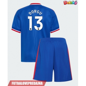 Lacne Dětský Futbalové dres Manchester United Patrick Dorgu #13 2026-27 Krátky Rukáv - Preč (+ trenírky)